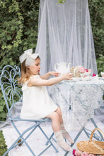 Load image into Gallery viewer, Aria Cameo Ivory Tulle Bow Hair Clip