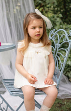 Load image into Gallery viewer, Aria Cameo Ivory Tulle Bow Hair Clip