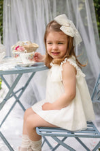 Load image into Gallery viewer, Aria Cameo Ivory Tulle Bow Hair Clip