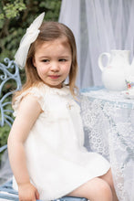 Load image into Gallery viewer, Aria Cameo Ivory Tulle Bow Hair Clip