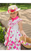 Load image into Gallery viewer, Piccola Speranza Floral Straw Hat - Strawberry
