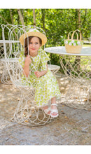 Load image into Gallery viewer, Piccola Speranza Floral Straw Hat - Lime